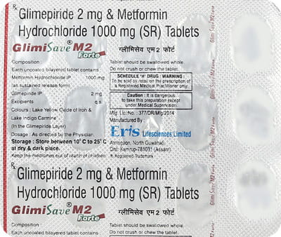 Glimisave M2 Forte Strip Of 15 Tablets