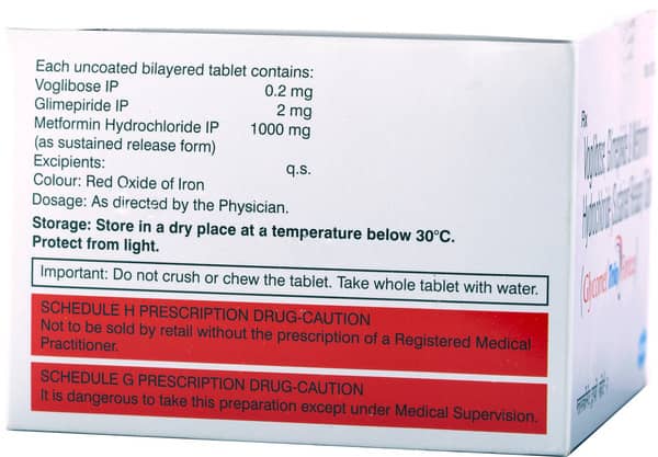 Glycomet Trio Forte 2mg Strip Of 10 Tablets