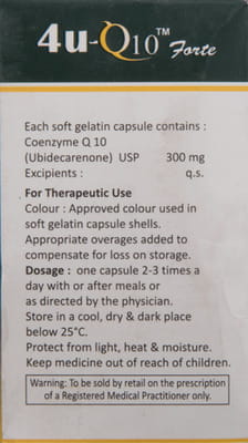 4u Q10 Forte Bottle Of 30 Capsules