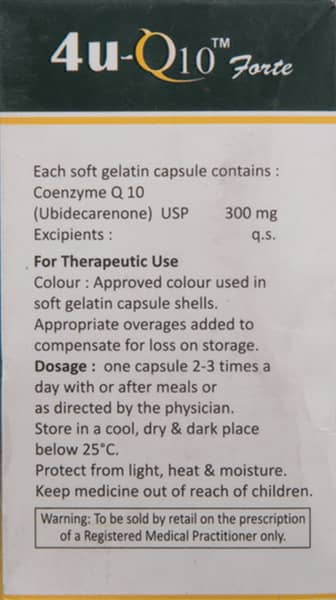 4u Q10 Forte Bottle Of 30 Capsules