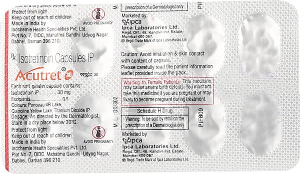 Acutret 30mg Strip Of 10 Capsules