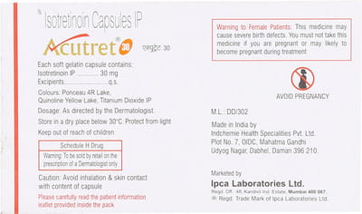 Acutret 30mg Strip Of 10 Capsules