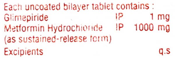 Adglim M1 Forte Strip Of 10 Tablets