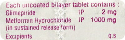 Adglim M2 Forte Strip Of 10 Tablets