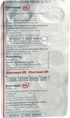 Etornext Er 600mg Strip Of 10 Tablets