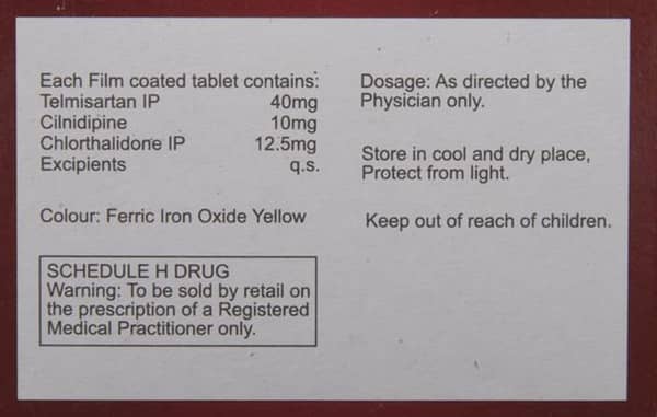 Tsart Trio 12.5mg Strip Of 10 Tablets