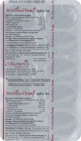 Newbona Fem Strip Of 10 Tablets