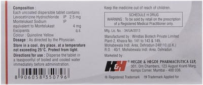 Hhlevo M Kid Strip Of 10 Tablets