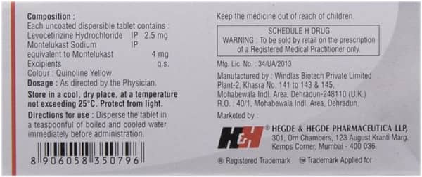 Hhlevo M Kid Strip Of 10 Tablets