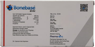 Bonebase Strip Of 10 Capsules