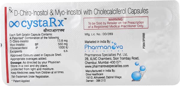 Cystarx Strip Of 10 Capsules