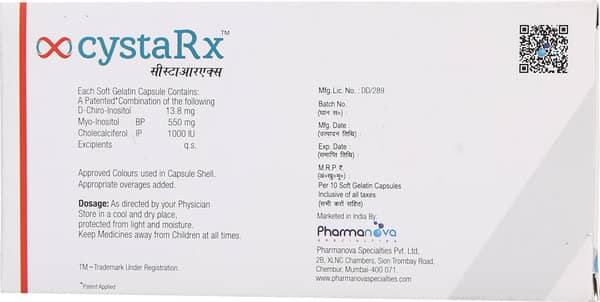 Cystarx Strip Of 10 Capsules