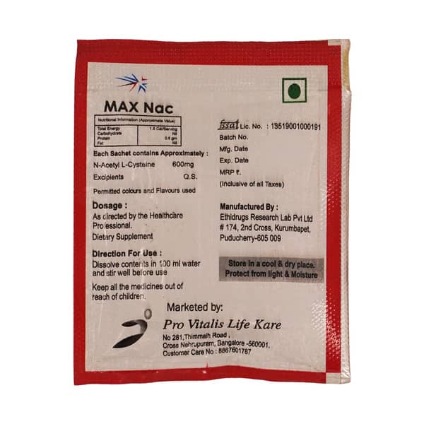 Max Nac 600mg Sachet
