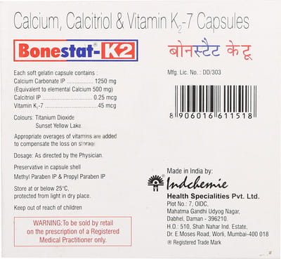 Bonestat K2 Strip Of 15 Capsules