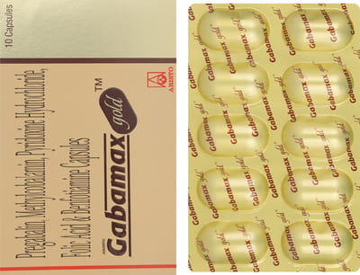 Gabamax Gold Strip Of 10 Capsules