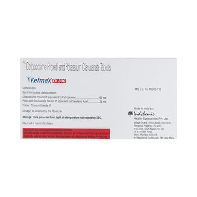 Kefmax Cv 200mg Strip Of 10 Tablets