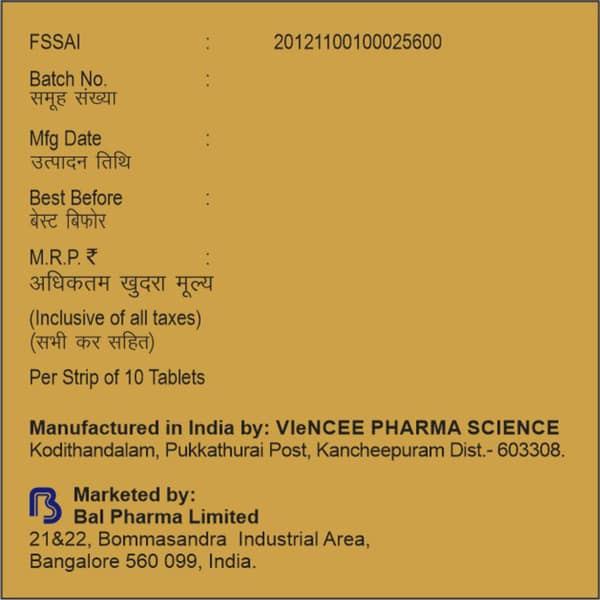 Mnf Strip Of 10 Tablets