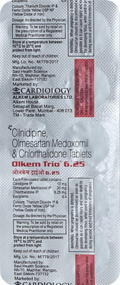 Olkem Trio 6.25mg Strip Of 10 Tablets