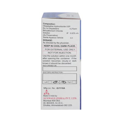 Olotop Ds 0.2% Bottle Of 5ml Eye Drops