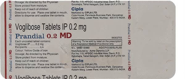 Prandial Md 0.2Mg Strip Of 10 Tablets