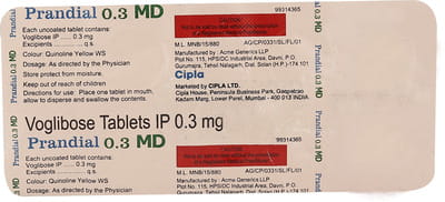 Prandial Md 0.3mg Strip Of 10 Tablets