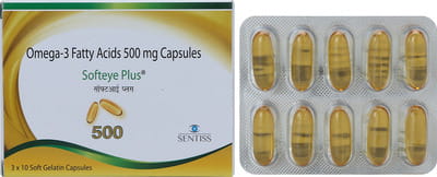 Softeye Plus 500mg Strip Of 10 Capsules