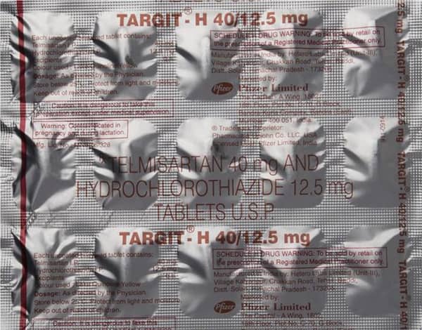 Targit H 40/12.5mg Strip Of 15 Tablets
