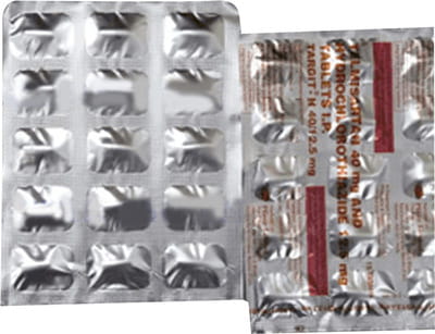 Targit H 40/12.5mg Strip Of 15 Tablets