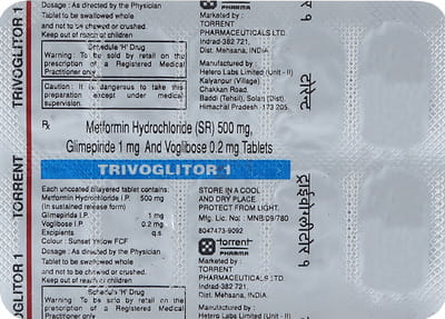 Trivoglitor 1mg Strip Of 10 Tablets