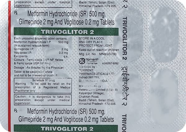 Trivoglitor 2mg Strip Of 10 Tablets