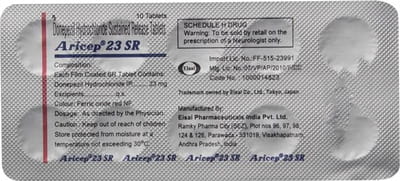 Aricep Sr 23mg Strip Of 10 Tablets