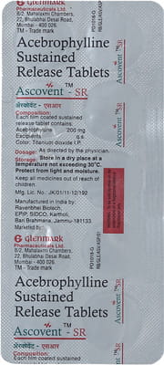 Ascovent 200mg Sr Strip Of 10 Tablets