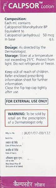 Calpsor Bottle Of 15ml Lotion