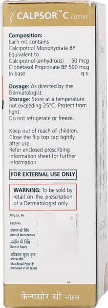 Calpsor C Bottle Of 20ml Lotion