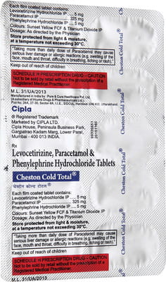 Cheston Cold Total Strip Of 10 Tablets