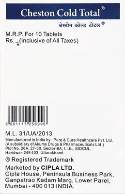 Cheston Cold Total Strip Of 10 Tablets