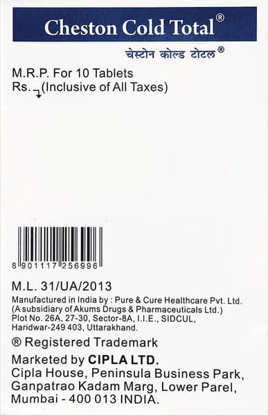 Cheston Cold Total Tablet