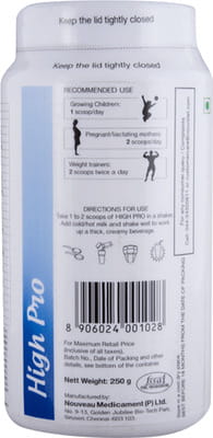 High Pro French Vanilla Flavour Bottle Of 250gm Oral Powder