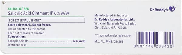 Salicylix Sf 6% Tube Of 50Gm Ointment