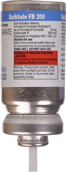 Quikhale Fb 200mcg Hfa 120md Box Of 7.2gm Meter Dose Inhaler