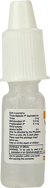 Timolong Bottle Of 5ml Eye Drops