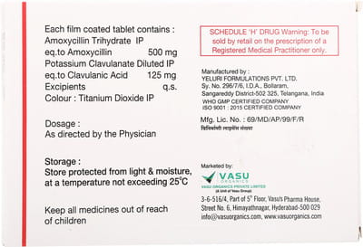 Aug Duo 625mg Tablets