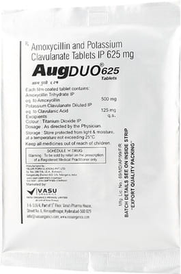 Aug Duo 625mg Tablets