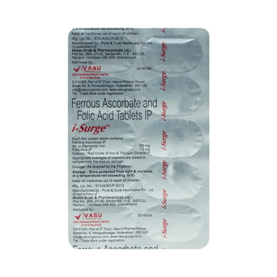 I Surge Strip Of 10 Tablets