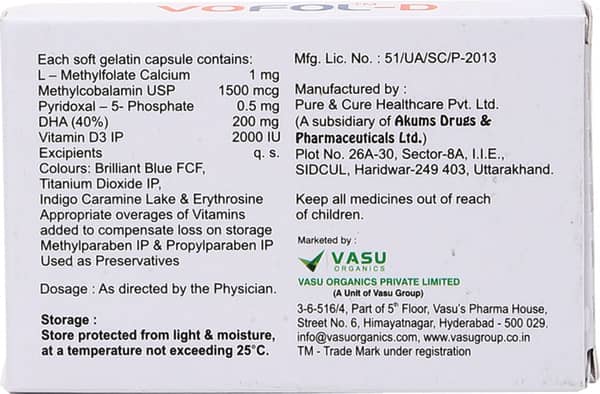 Vofol D Strip Of 10 Capsules