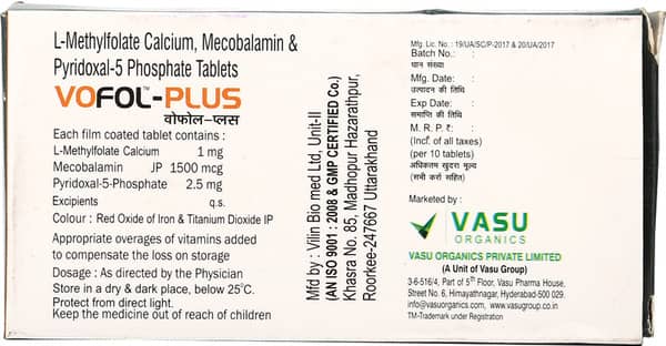 Vofol Plus Strip Of 10 Tablets