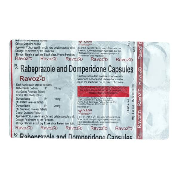 Ravoz D Strip Of 10 Capsules