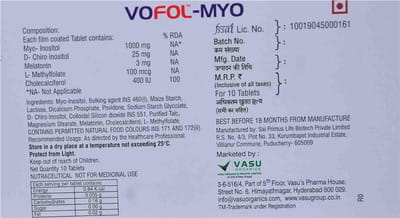 Vofol Myo Strip Of 10 Tablets