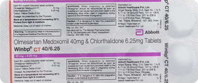 Winbp Ct 40/6.25mg Strip Of 10 Tablets