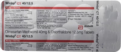 Winbp Ct 40/12.5mg Strip Of 10 Tablets